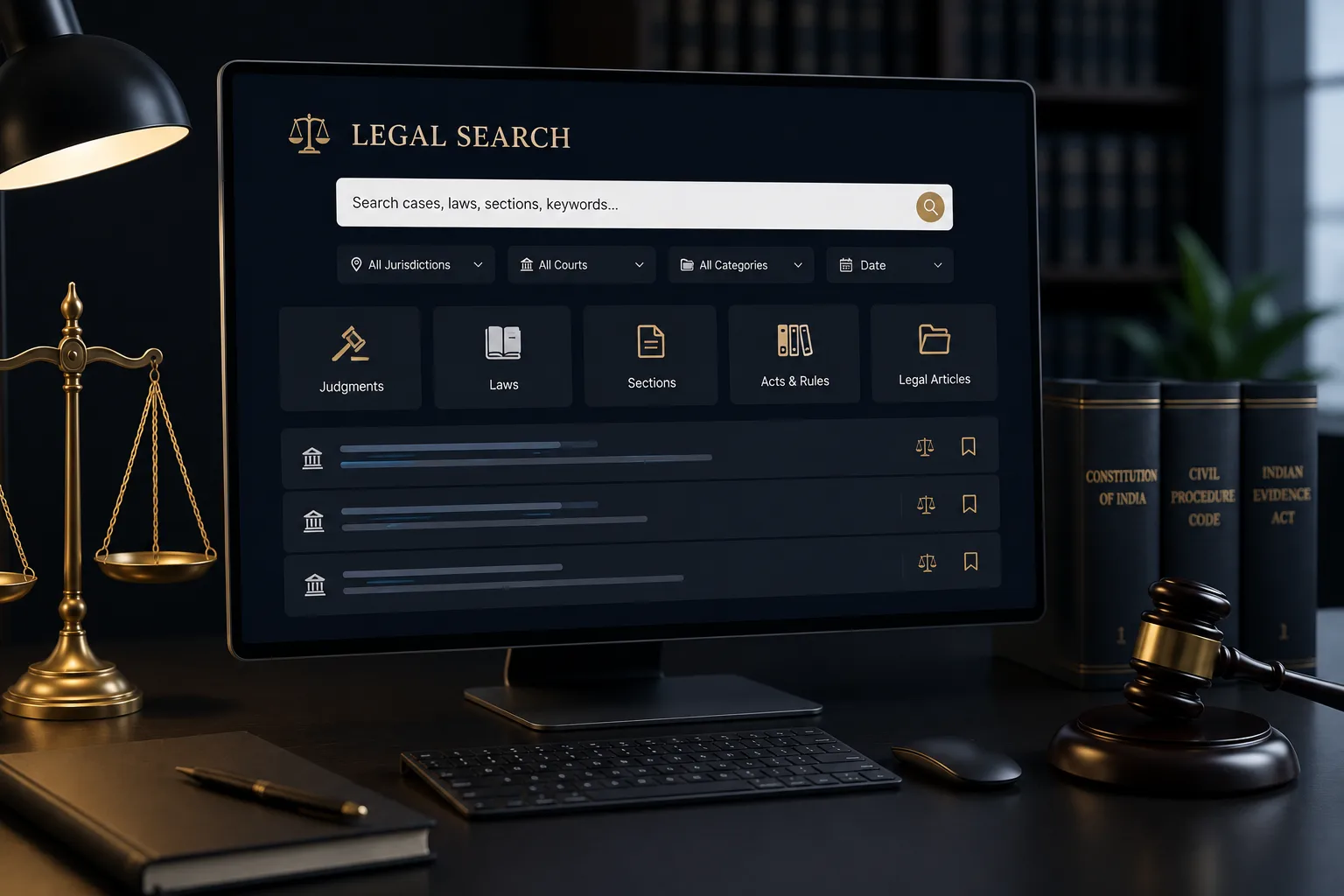 LawCrafters.ai Legal Search, search judgments, laws, sections and legal articles